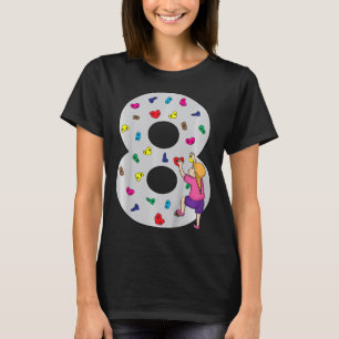 Camiseta Torta de cumpleaños número 8 para fiesta de escala
