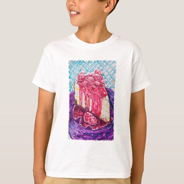 Camiseta Torta de frambuesa (Anverso)