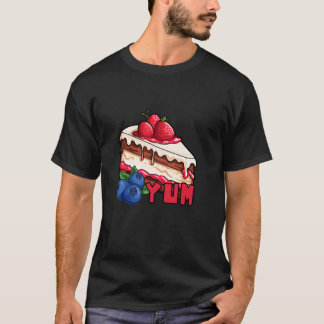 Camiseta Torta de Fresa y Arándano Yum Yum