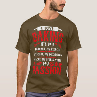 Camiseta Torta de hornear Rolling Pin Whisk