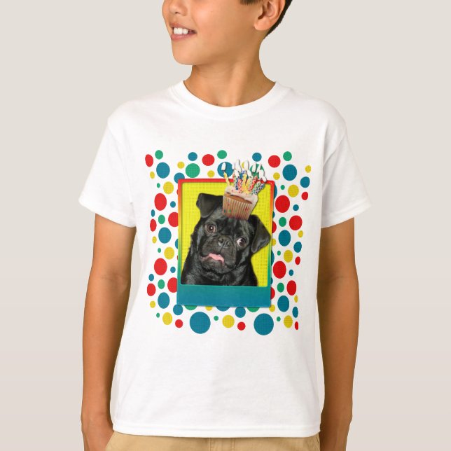 Camiseta Torta de invitación - Pug - Ruffy (Anverso)