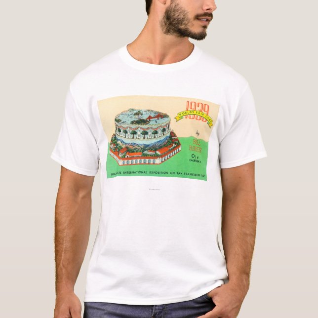 Camiseta Torta de la feria de 1939 mundos del panadero de (Anverso)