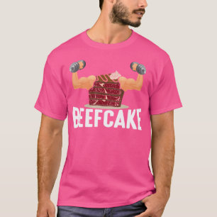 Camiseta Torta de músculo Beefcake Levantador de pesas Fisi