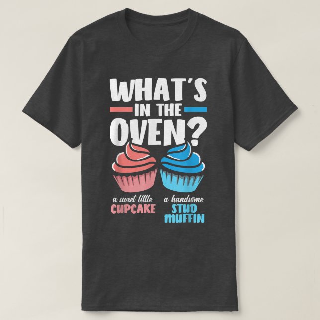 Camiseta Torta de pastel o Fiesta de revelación de género d (Diseño del anverso)