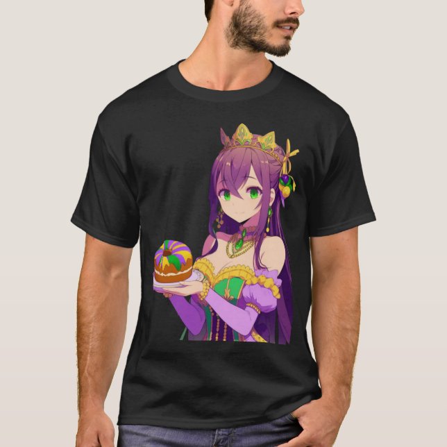 Camiseta Torta del Rey Anime Mardi Gras (Anverso)