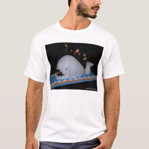Camiseta Torta enojada de la ballena del fall