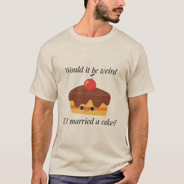 Camiseta Torta Felices Para Siempre (Anverso)