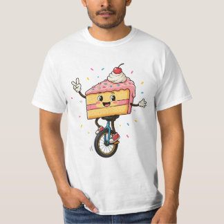 Camiseta Torta Feliz en un Uniciclo