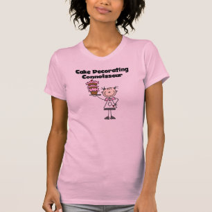 Camiseta Torta femenina que adorna al perito