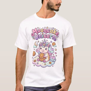 Camiseta Torta Lunar de Unicornio Ropa Gráfica Encantadora
