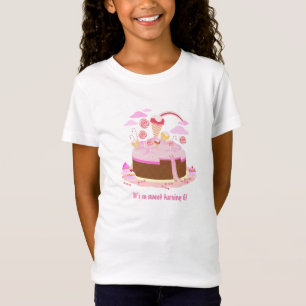 Camiseta Torta y caramelo de cumpleaños del chocolate