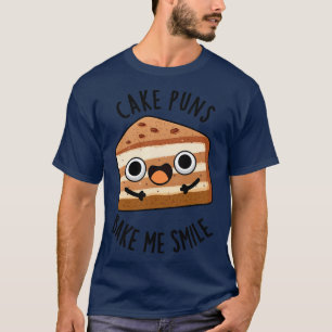 Camiseta Tortas de tarta me hacen sonreír pícaro de comida