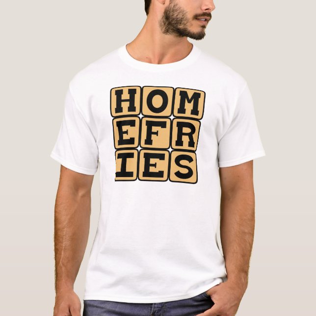 Camiseta Tortilla de Papas Casera, Desayuno con Papas (Anverso)