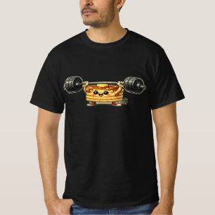 Camiseta Tortita Kawaii Levantamiento de Pesas Gimnasio Fit