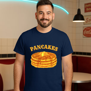 Camiseta Tortitas con jarabe de arce y mantequilla plantill