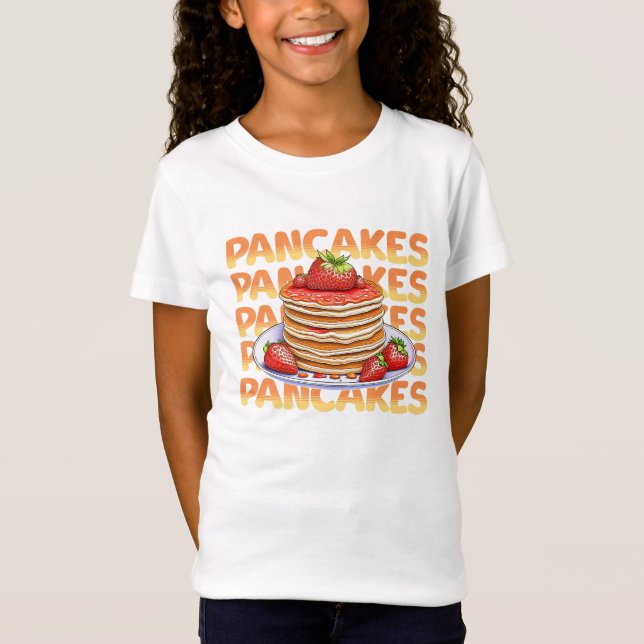 Camiseta Tortitas cubiertas con fresas (Anverso)