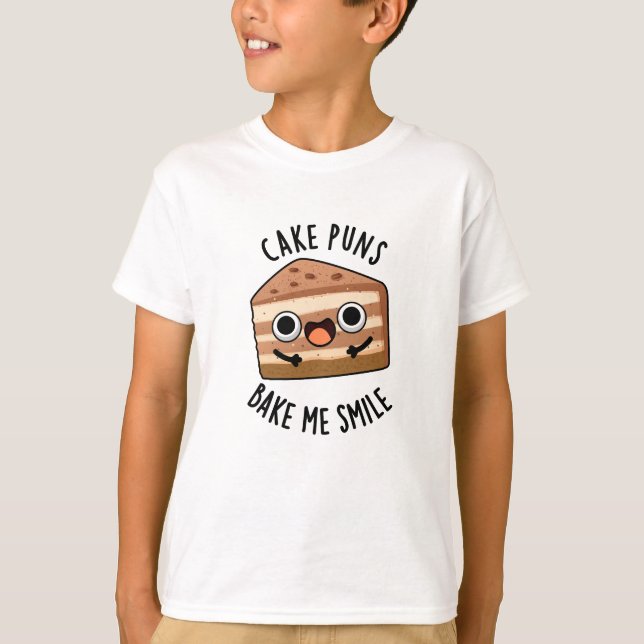 Camiseta Tortitas de pastel me hacen sonreír divertido boll (Anverso)