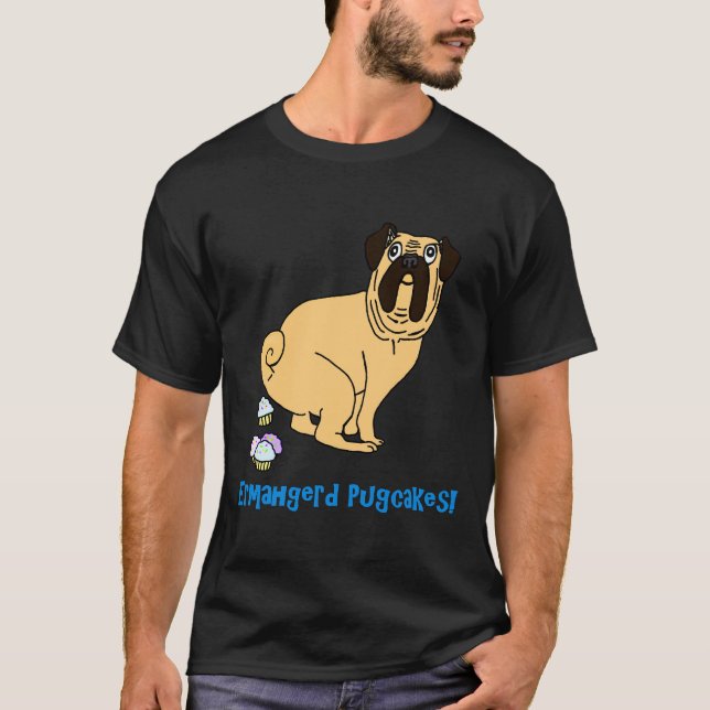 Camiseta Tortitas de pug Ermahgerd 969 (Anverso)