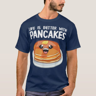 Camiseta Tortitas divertidas Arte Hombres Brunch Desayuno P