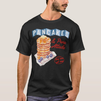 Camiseta Tortitas Retro Y Ataques De Pánico Desayuno Divert