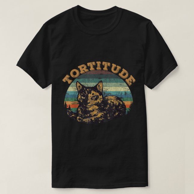 Camiseta Tortitude cat torties are feisty tortoiseshell kit (Diseño del anverso)
