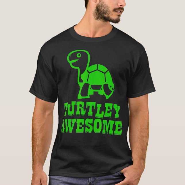 Camiseta TORTLEY AWESOME Cómnito tortuga ama niños Chicas (Anverso)