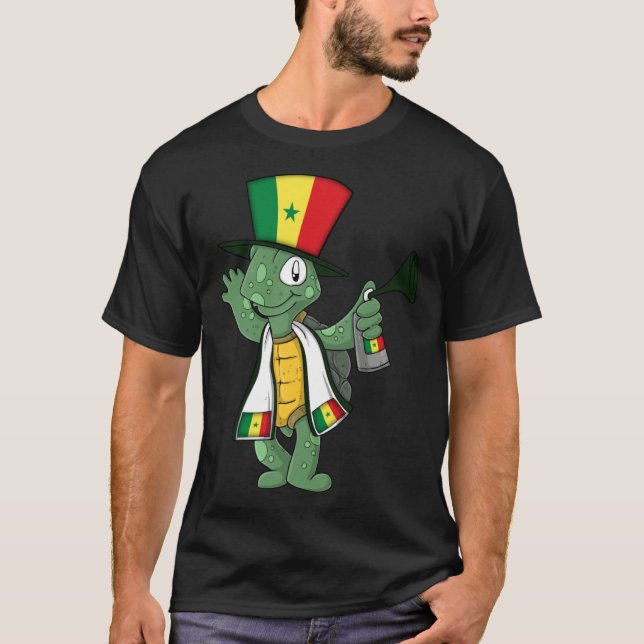 Camiseta Tortoise de fanáticos de Senegal (Anverso)