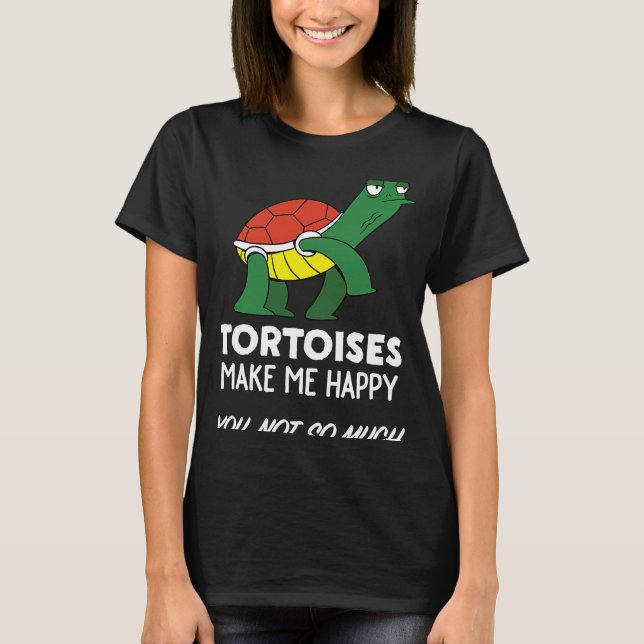 Camiseta Tortoise Tortoise me hace feliz (Anverso)
