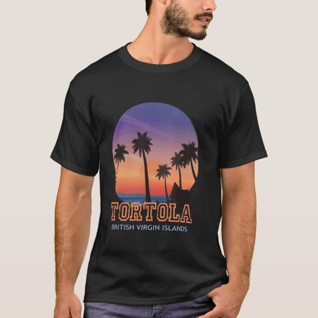 Camiseta Tortola Islas Vírgenes Británicas Sunset Beach (Anverso)