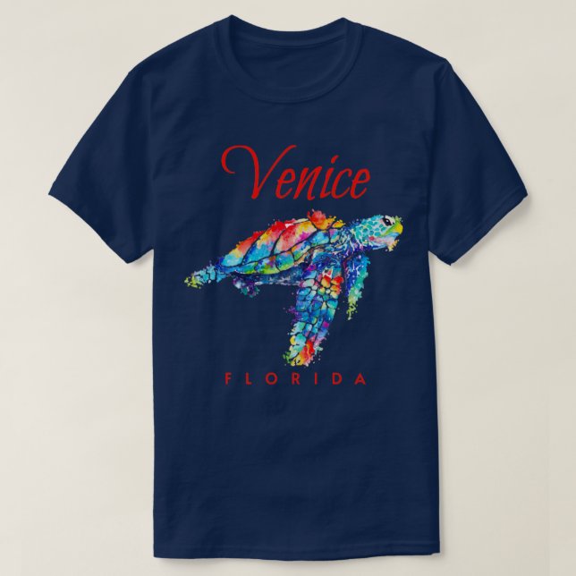 Camiseta Tortuga acuática de Venecia Florida (Diseño del anverso)