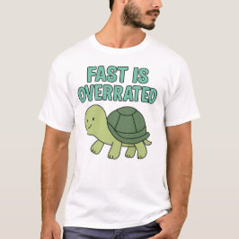 Camiseta Tortuga Adorable “Rápido Está Sobrevalorado”