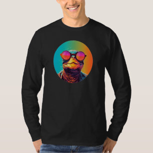 Camiseta Tortuga Africana de Cuello Lateral con Gafas de So