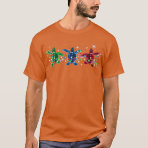 Camiseta Tortuga alegre navidad nieve TTA