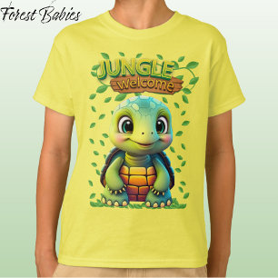 Camiseta Tortuga amarilla adorable tortuga animal gráfico d