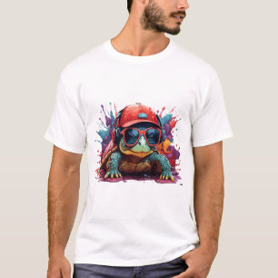 Camiseta tortuga animal arte yo genial linda tortuga