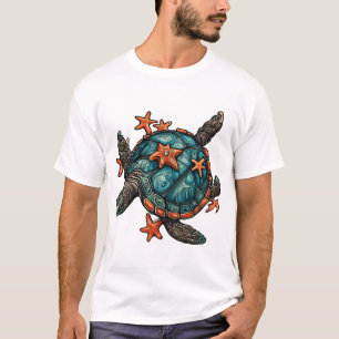 Camiseta Tortuga  Animal  Zoológico  Estrella de mar  Copia