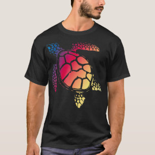 Camiseta Tortuga Art Colorful Sea Reptile Naturaleza Regalo