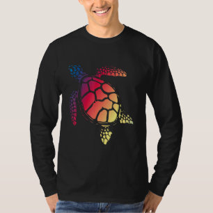 Camiseta Tortuga Arte Colorido Reptil Marino Naturaleza Tor