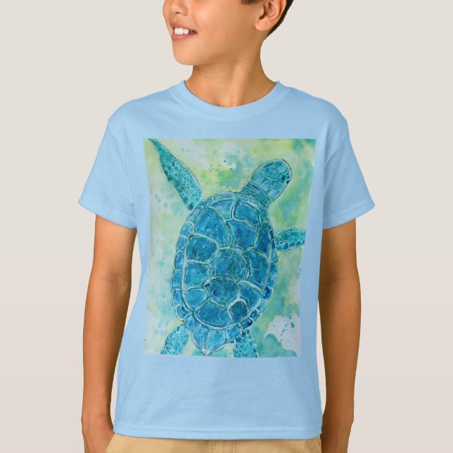 Camiseta Tortuga azul del mar (Anverso)