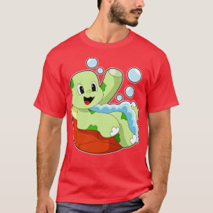 Camiseta Tortuga bañándose con espuma