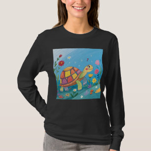 Camiseta Tortuga bebé dibujada