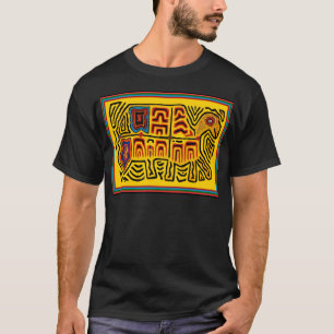 Camiseta Tortuga caminando tribal Kuna