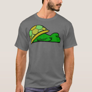 Camiseta Tortuga cansada con caparazón amarillo