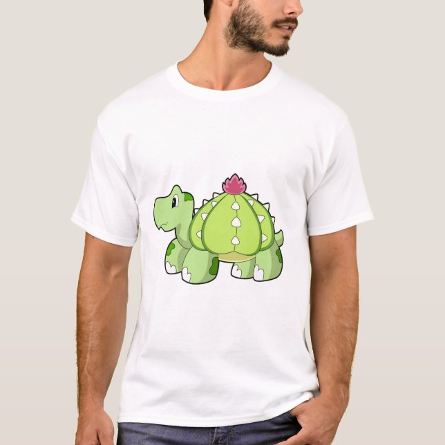 Camiseta Tortuga como cactus (Anverso)