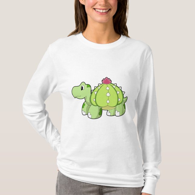 Camiseta Tortuga como cactus (Anverso)