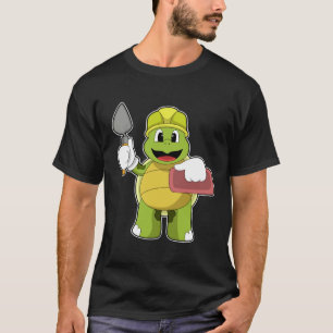 Camiseta Tortuga como masón con piedra