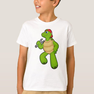 Camiseta Tortuga como mecánica con llave y tapón