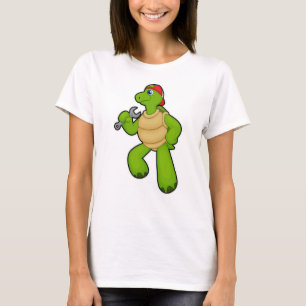 Camiseta Tortuga como mecánica con llave y tapón