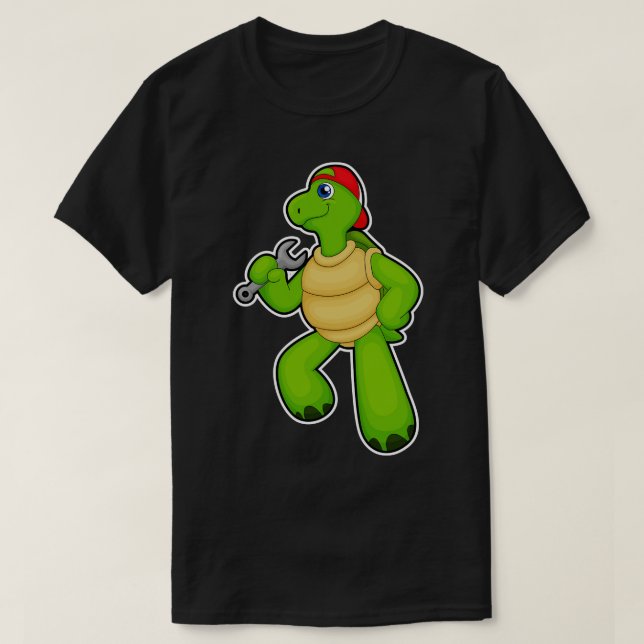 Camiseta Tortuga como mecánica con tapón de llave (Diseño del anverso)