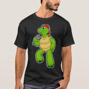 Camiseta Tortuga como mecánica con tapón de llave